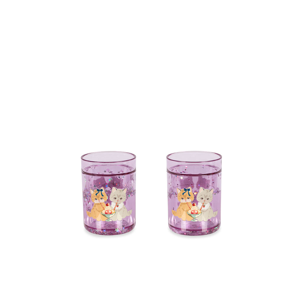 Konges Sløjd 2-pak glitter kopper, Kitty Gelateria