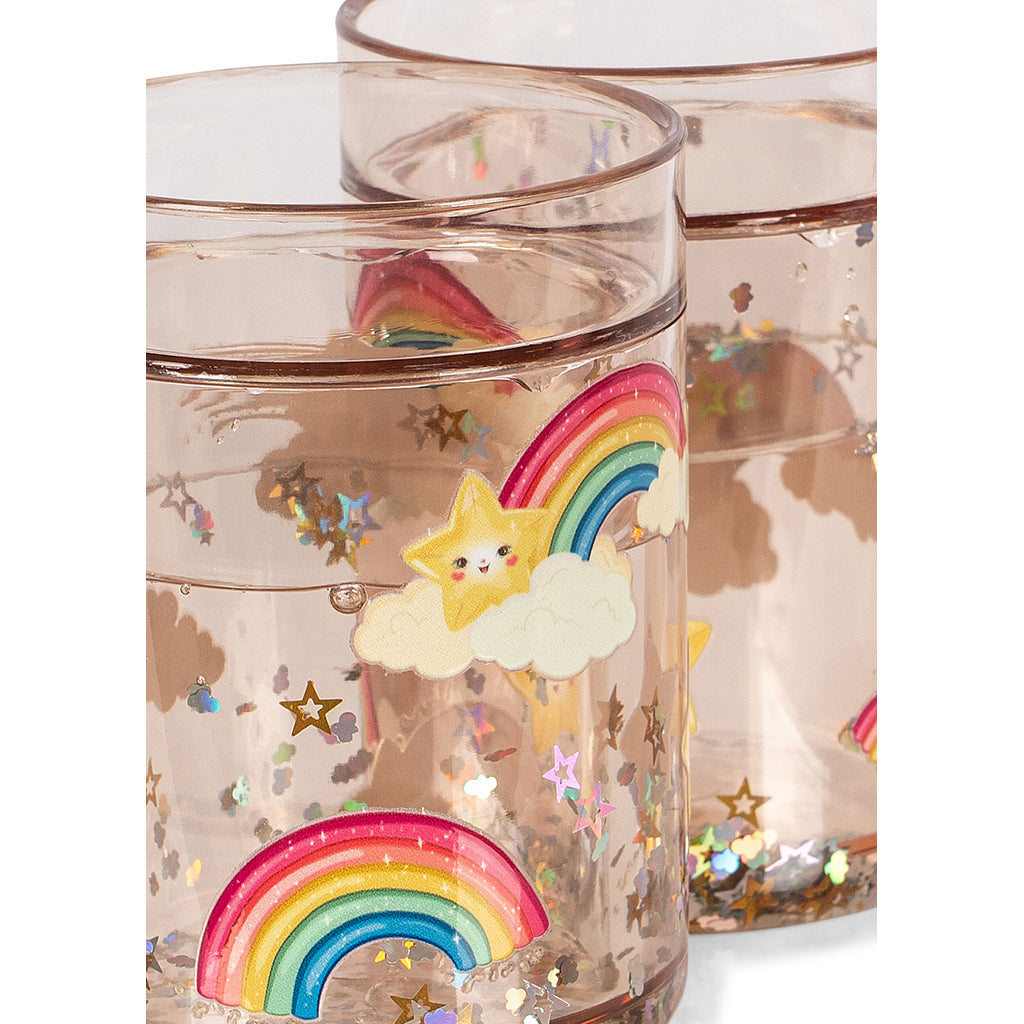 Konges Sløjd 2-pak glitter kopper, Rainbow