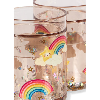 Konges Sløjd 2-pak glitter kopper, Rainbow