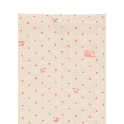 Konges Sløjd stofble, økologisk muslin, 3-pak - Cherry Dot