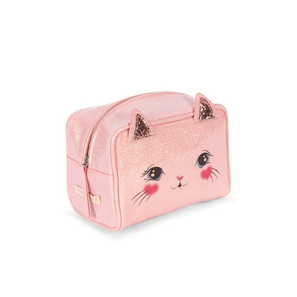 Konges Sløjd Børnepung, kat - Cerise glitter pink
