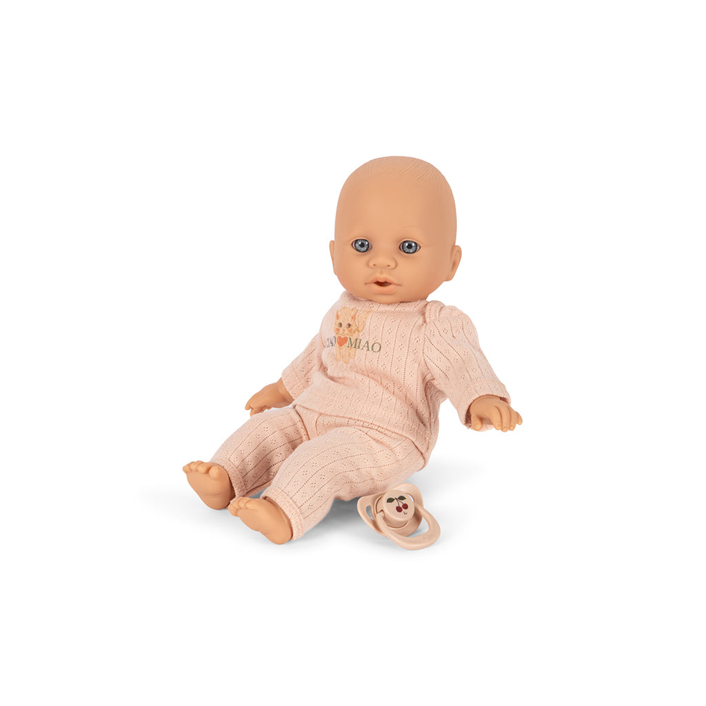 Konges Sløjd Cattie dukkesæt m. babydukke og lift, Ciao Miao rose