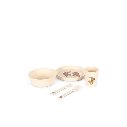 Konges Sløjd Dinner set, 5 dele - Tiger Ruggito