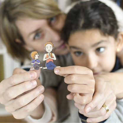 Poppik klistremosaik i papir, Læringsplakat m. 48 klistermærker - Kroppen