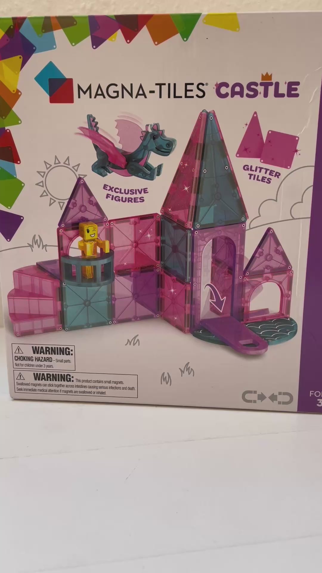 Magna-Tiles Dashers, Magnetisk byggesæt m. 25 dele - Slot