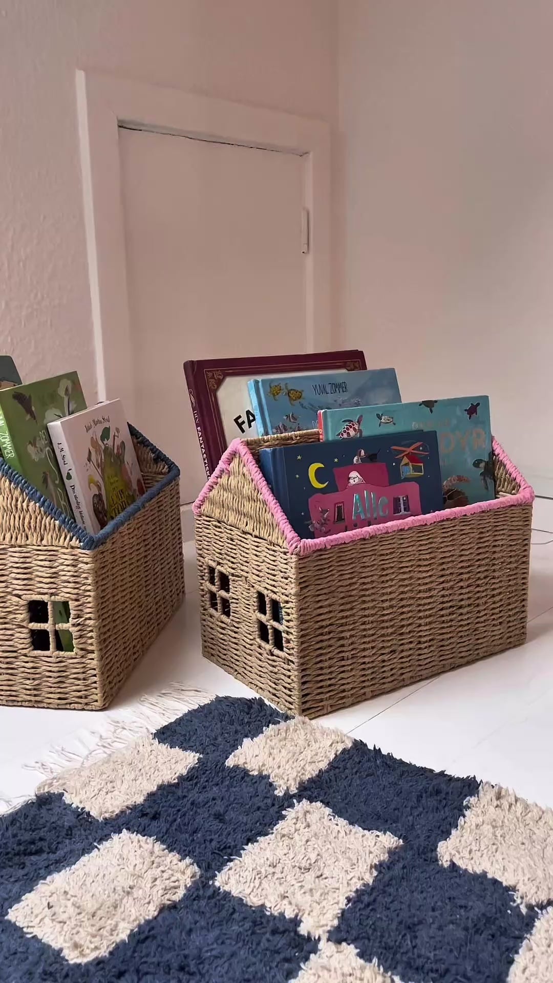 Rice Hus til bogopbevaring - Blue