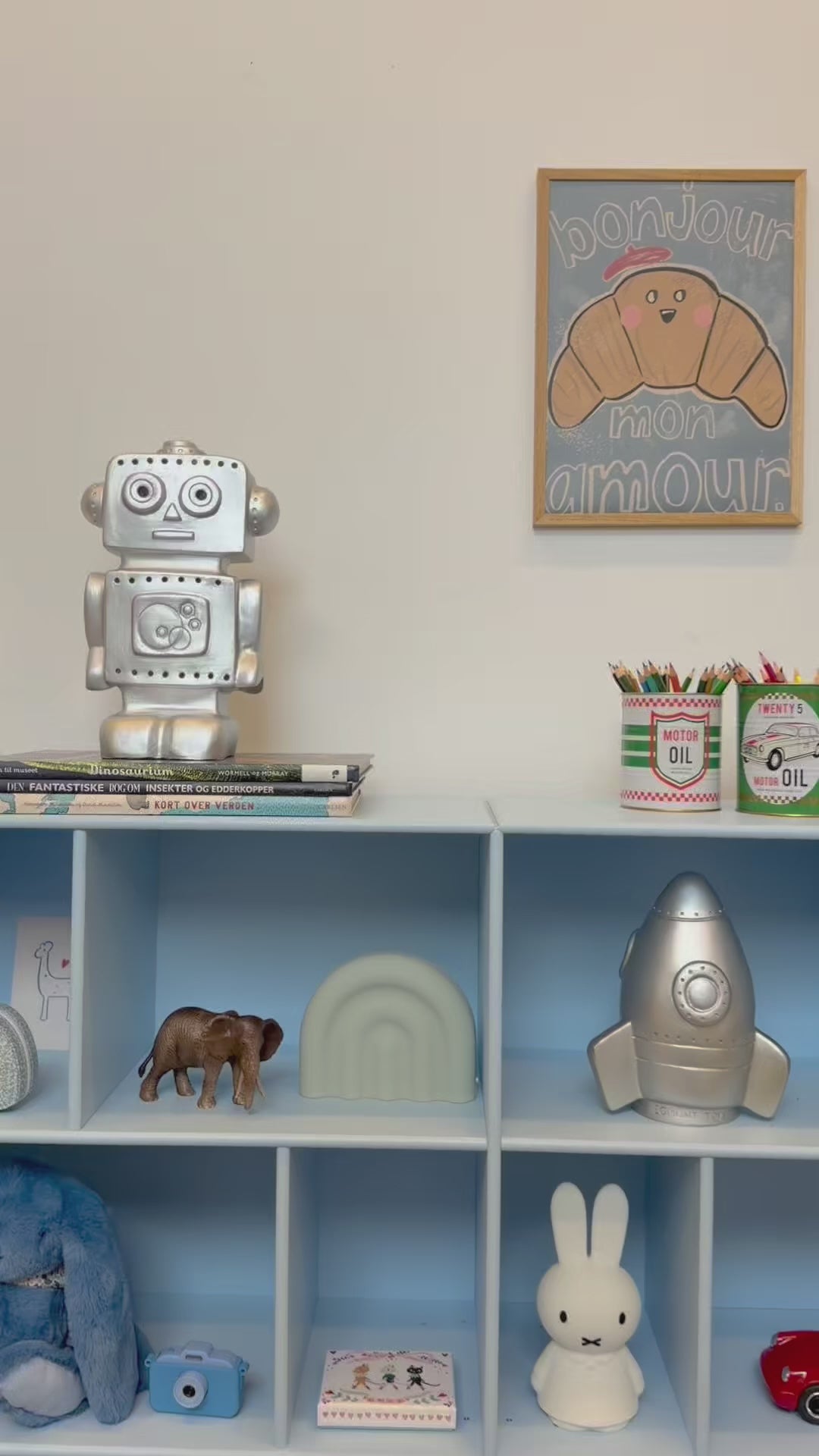 Heico lampe til børneværelset, Robot - Silver