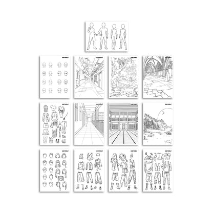 KidyDraw tegnetavle m lys, Manga