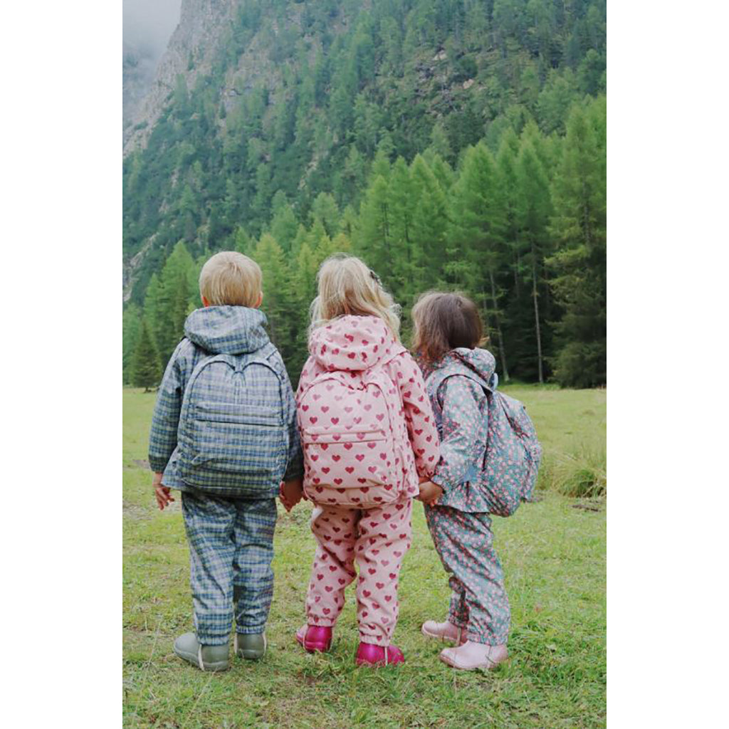 Konges Sløjd Rainy Kids Midi rygsæk, Laurel Blue Check