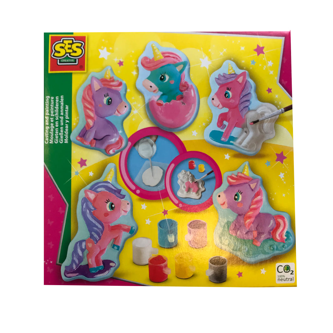 SES Creative Kreativ æske, støb og mal - Enhjørningeføl