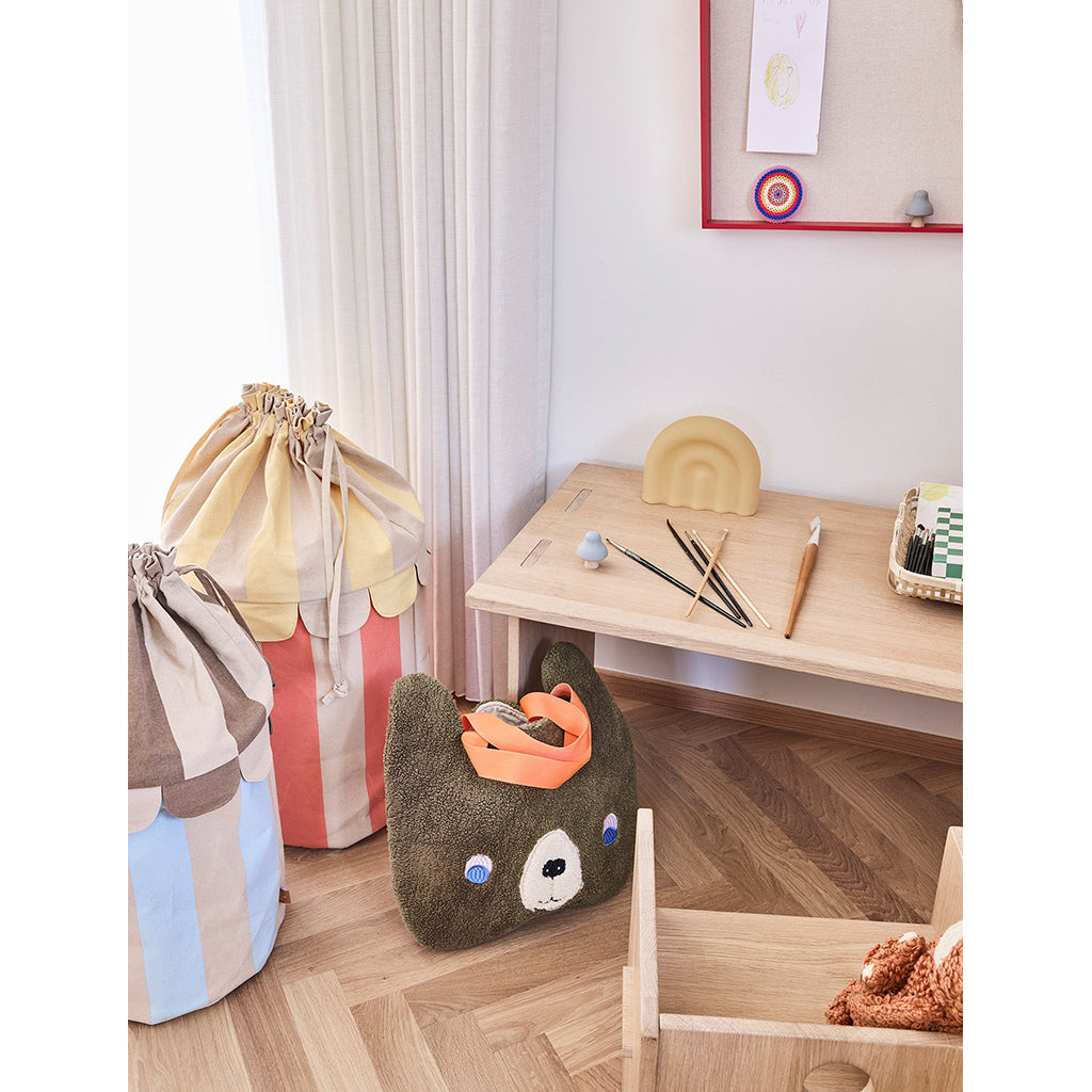 OYOY Saga Kurvesæt, sæt m. 2 str. Ice blue/red