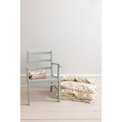 Sebra Juniorsengetøj, økologisk -  Powder Blossom