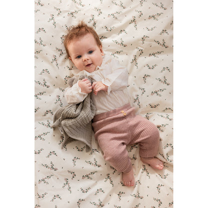 Sebra babysengetøj, økologisk -  Powder Blossom