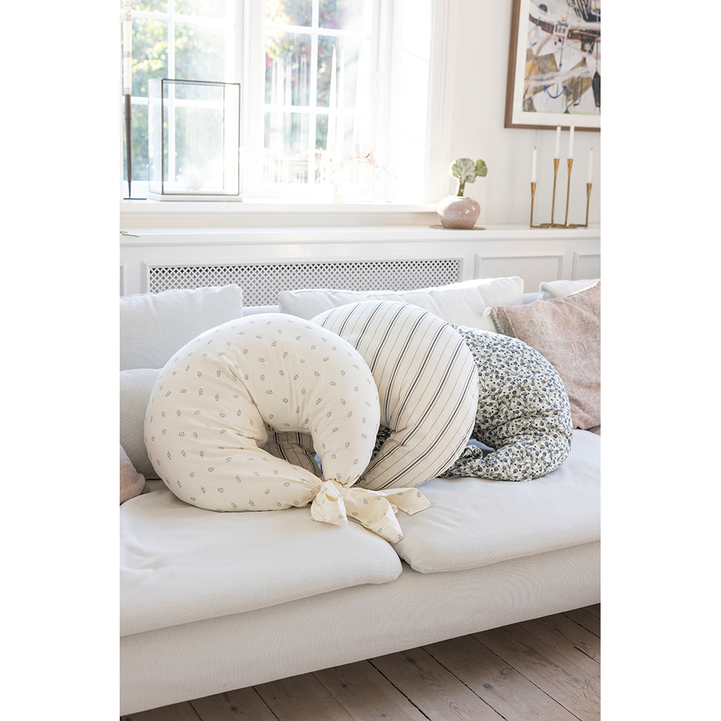 Sebra Ammepude, økologisk bomuld - Cream stripe