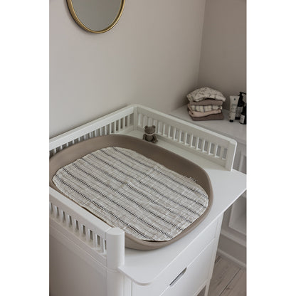 Sebra pusleunderlag 6-lag, 2 stk. - Cream Stripe