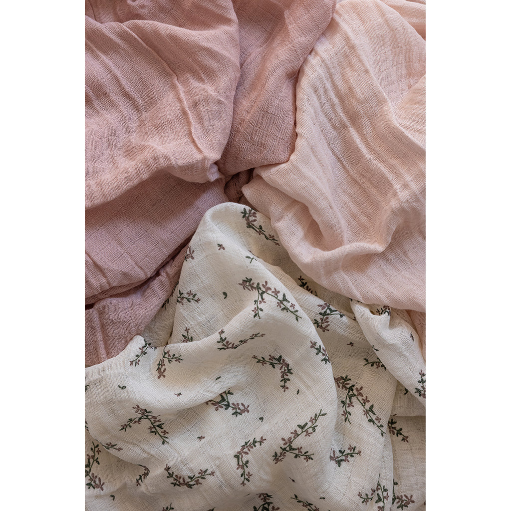 Sebra Stofbleer, 3 stk. - Powder blossom, rose