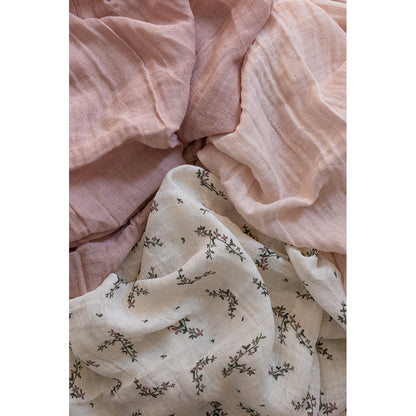 Sebra Stofbleer, 3 stk. - Powder blossom, rose