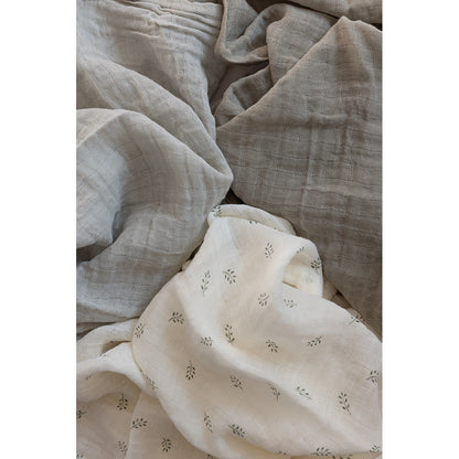 Sebra Stofbleer, 3 stk. - Sophora leaves, Mist green