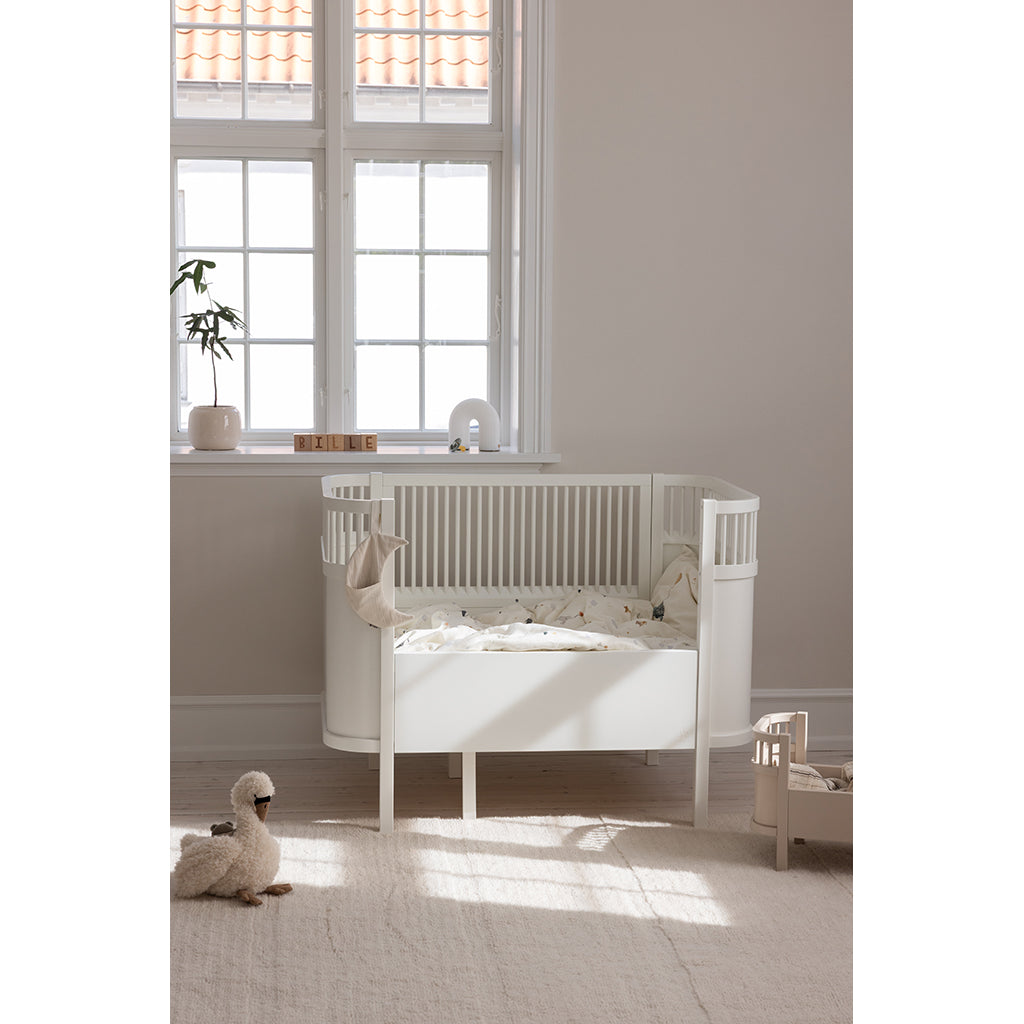 Sebra sengelomme, stof - måne