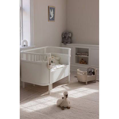 Sebra sengelomme, stof - måne