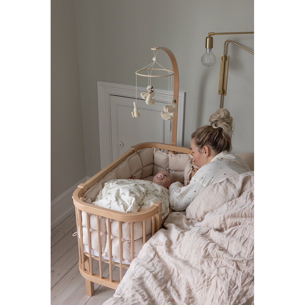 Sebra babyseng, Bedside Crib - Wooden Edition