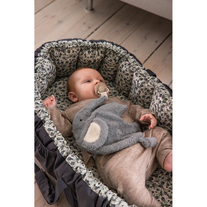 Sebra Nusseklud og sutteholder - Lyseblå elefant