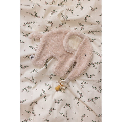 Sebra Nusseklud og sutteholder - Rosa elefant