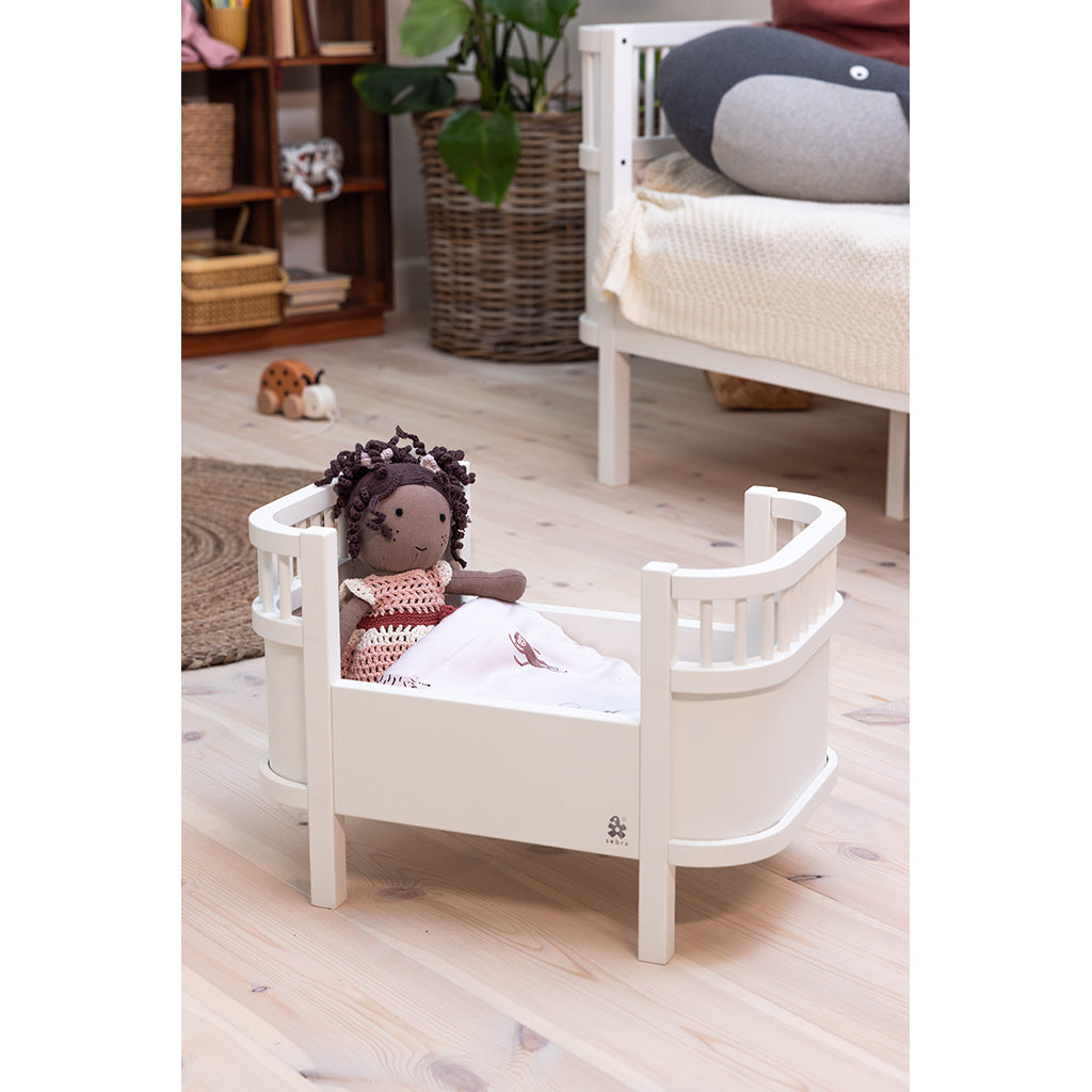 Sebra Dukkesengen + madras, white