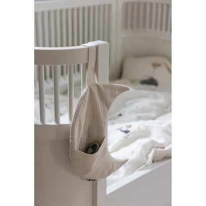 Sebra sengelomme, stof - måne