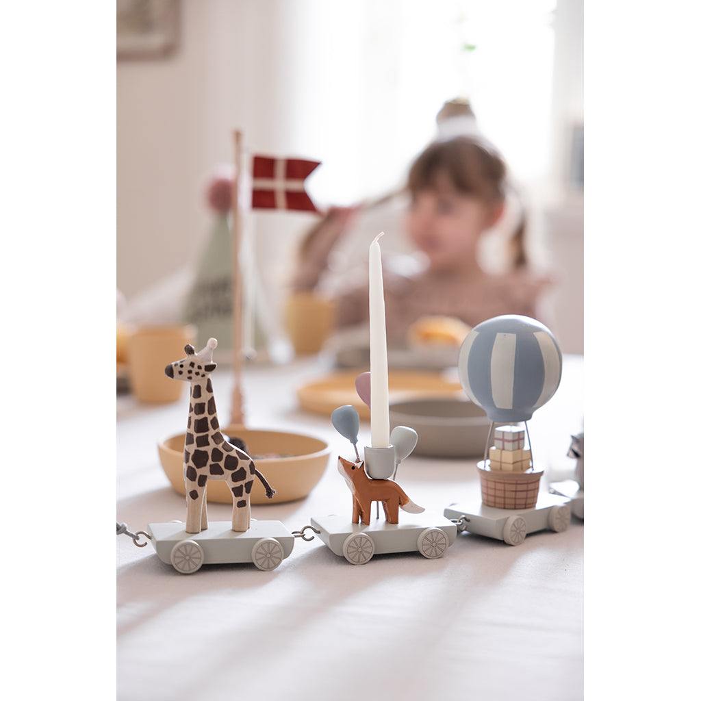 Sebra Fødselsdags bordflag, Træ