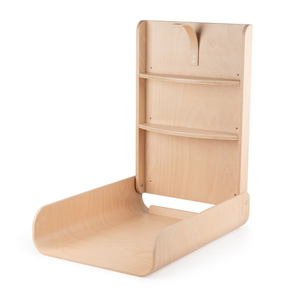 Sebra Væghængt puslebord i træ, Wooden Edition