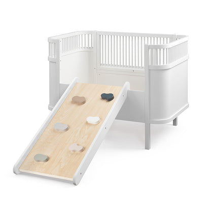 Sebra 2-i-1 Klatre- og rutsjebane slidske vendbar (uden klatretrekant m trin)