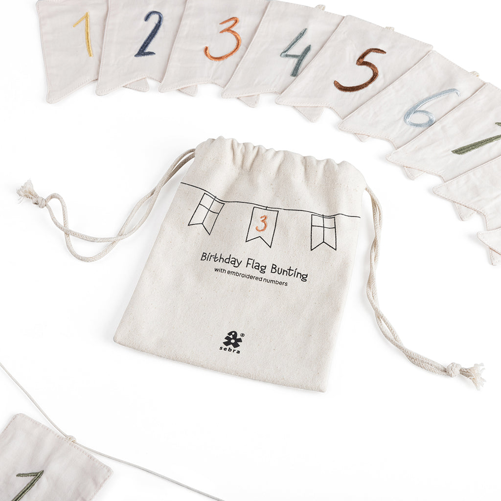 Sebra Flagkæde, Fødselsdagsranke m. tal 0-9