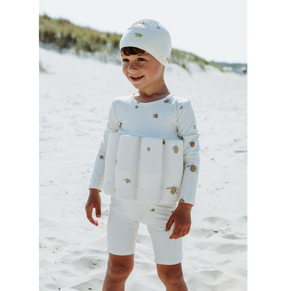 Konges Sløjd badedragt, helddragt m aftagelig flydeblokke, Lemon - str. 9 mdr. - 4 år