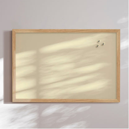 Opslagstavle m. egetræsramme,  Sunshine Bliss - 62 x 42 cm