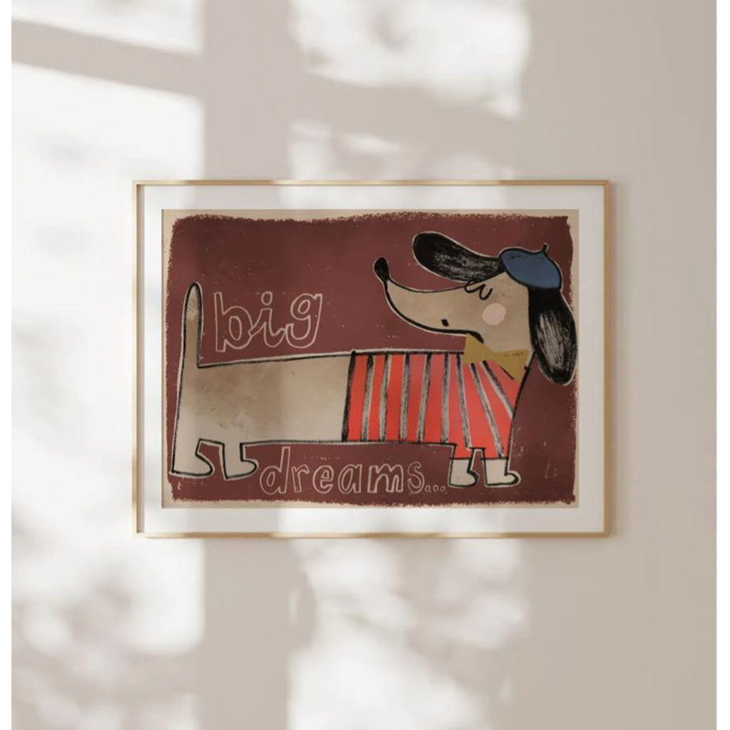 Studio Loco børneplakat, Teckel - A3