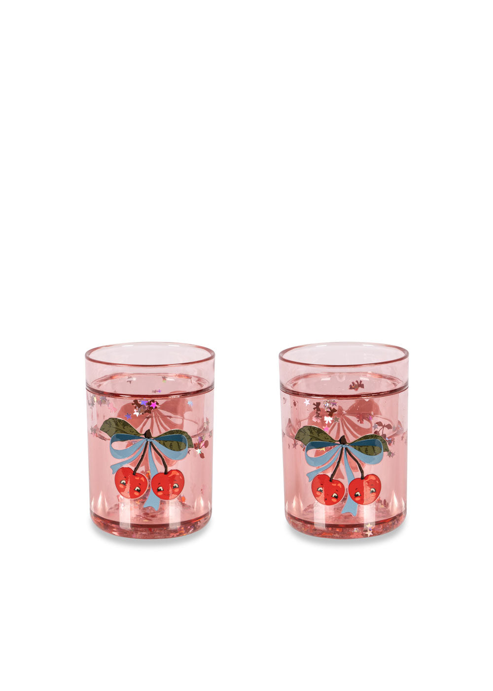 Konges sløjd 2-pak glitterkopper, Cherry Bows