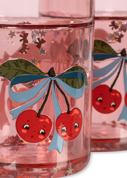 Konges sløjd 2-pak glitterkopper, Cherry Bows