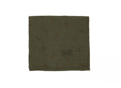 Nobodinoz svøb m print, Wabi Sabi 70 x 70 cm - Flore Vetiver