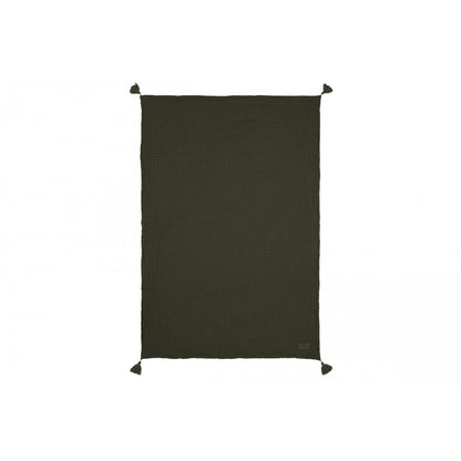Nobodinoz babytæppe, Wabi Sabi double muslin, 65 x 100 cm - Vetiver