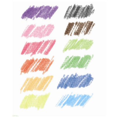 Djeco akvarel farveblyanter, 12 stk - klassisk