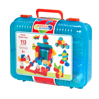 Bristle Blocks samleklodser, 113 stk i kuffert