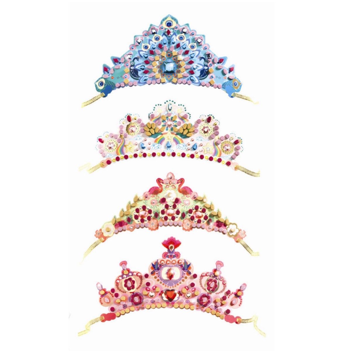 Djeco DIY, Billedramme Prinsesse diademer, Mosaik