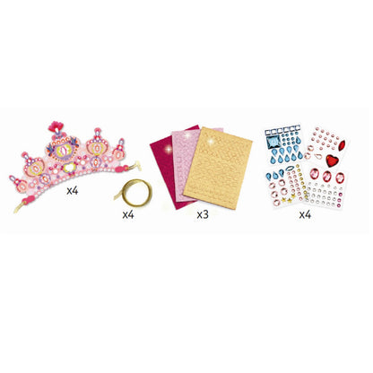 Djeco DIY, Billedramme Prinsesse diademer, Mosaik