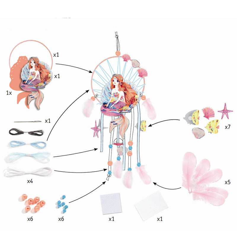 Djeco DIY, Drømmefanger - Havfrue
