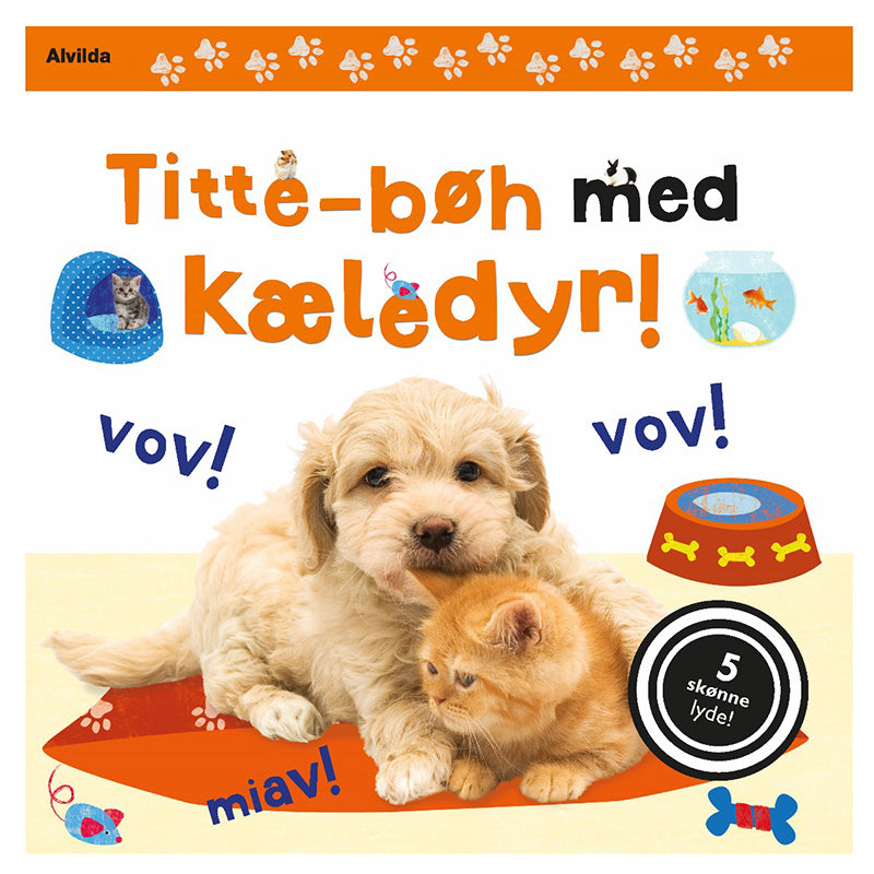 Papbog m. lyde, Titte-bøh med kæledyr