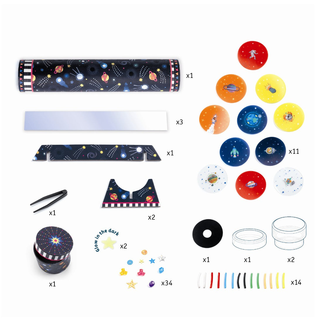 Djeco DIY, Lav et kalejdeskop - Space