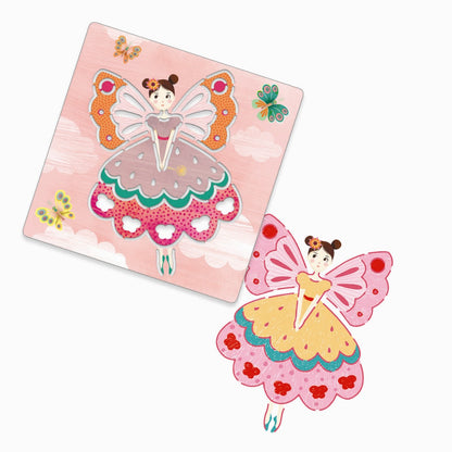 Djeco Tegneskabeloner, feer