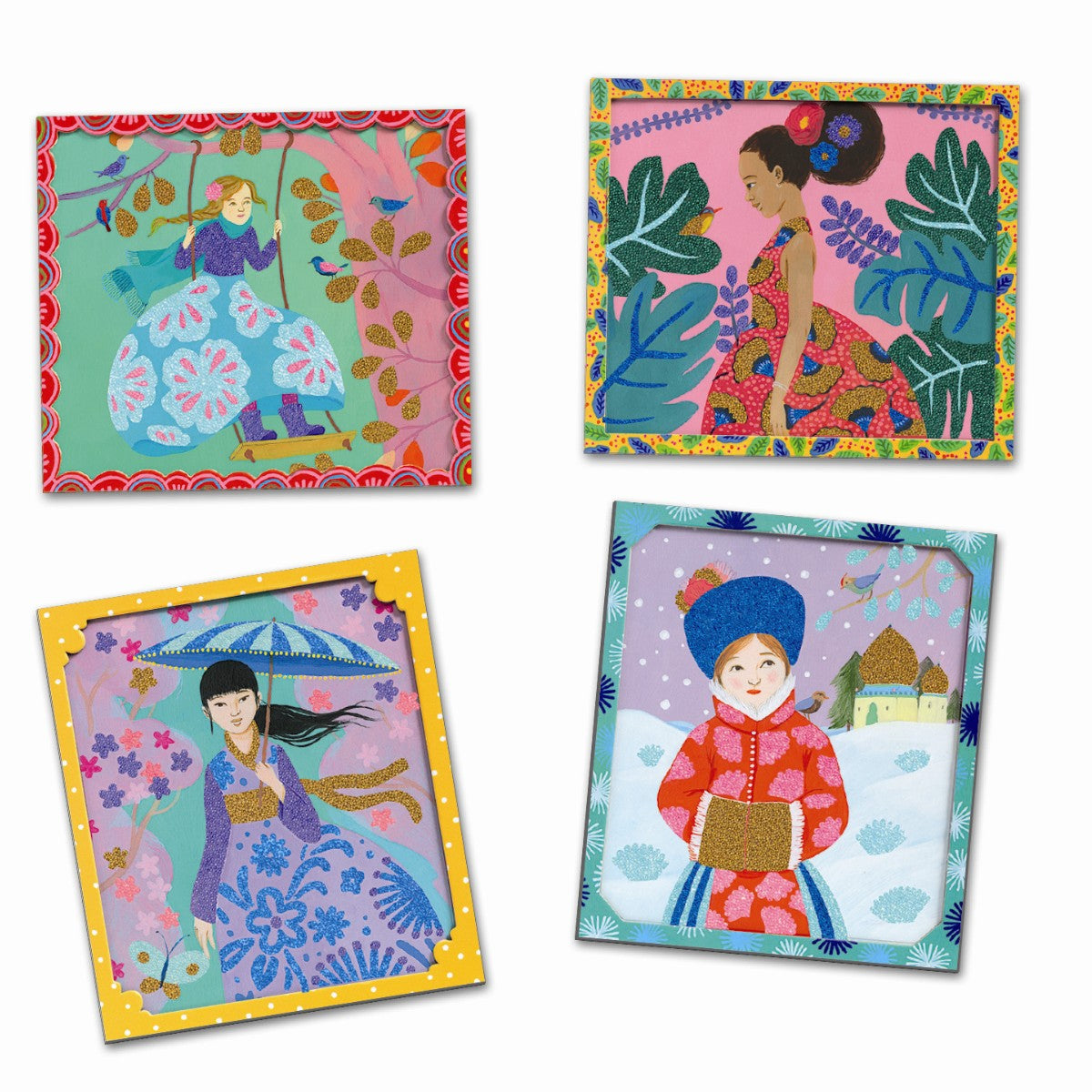 Djeco kreativ æske, Artistic beads - Jorden rundt