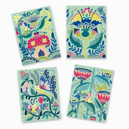 Djeco scratch kort, Fantasihaven